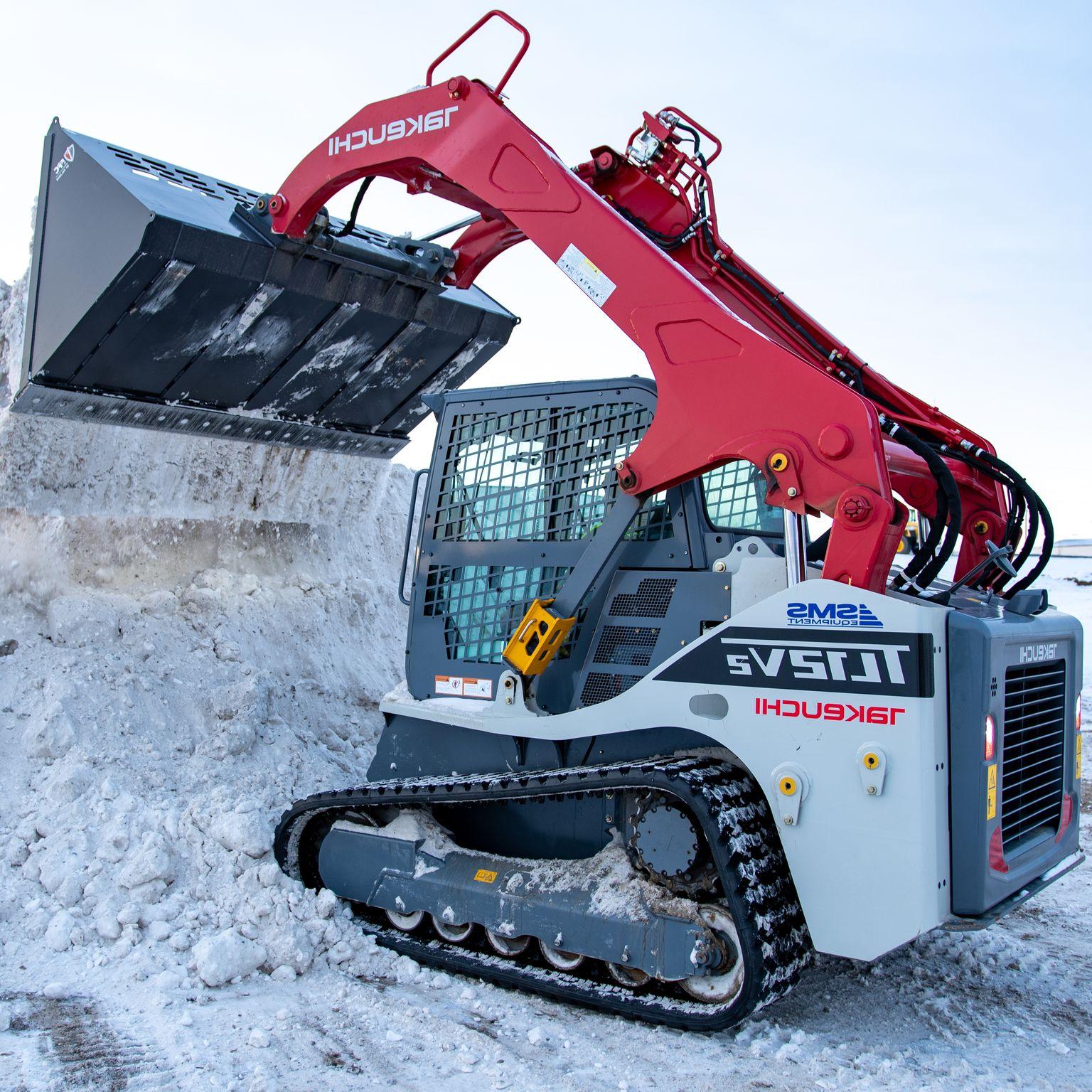 Takeuchi compact track loaders provide outstanding options for winter applications